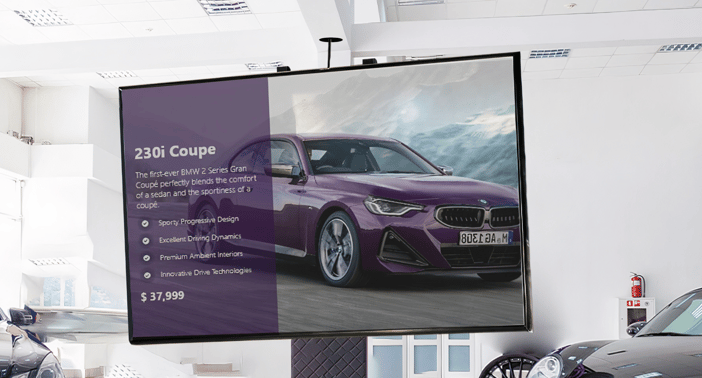 BMW Digital Signage Store