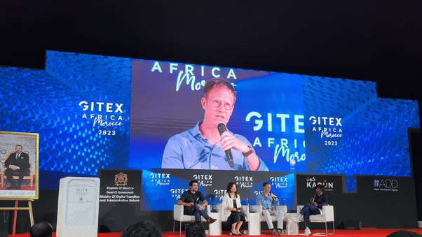 Bastiaan Amsing at GITEX Africa 2023 Digital Signage