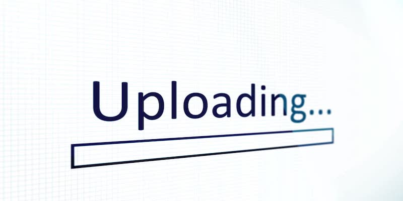 Loading Uploading Bar Graphic