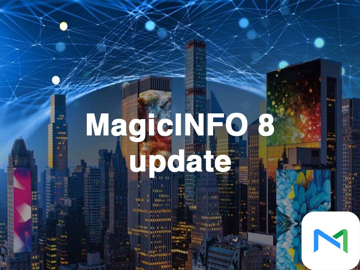 Update MagicINFO server to version 8