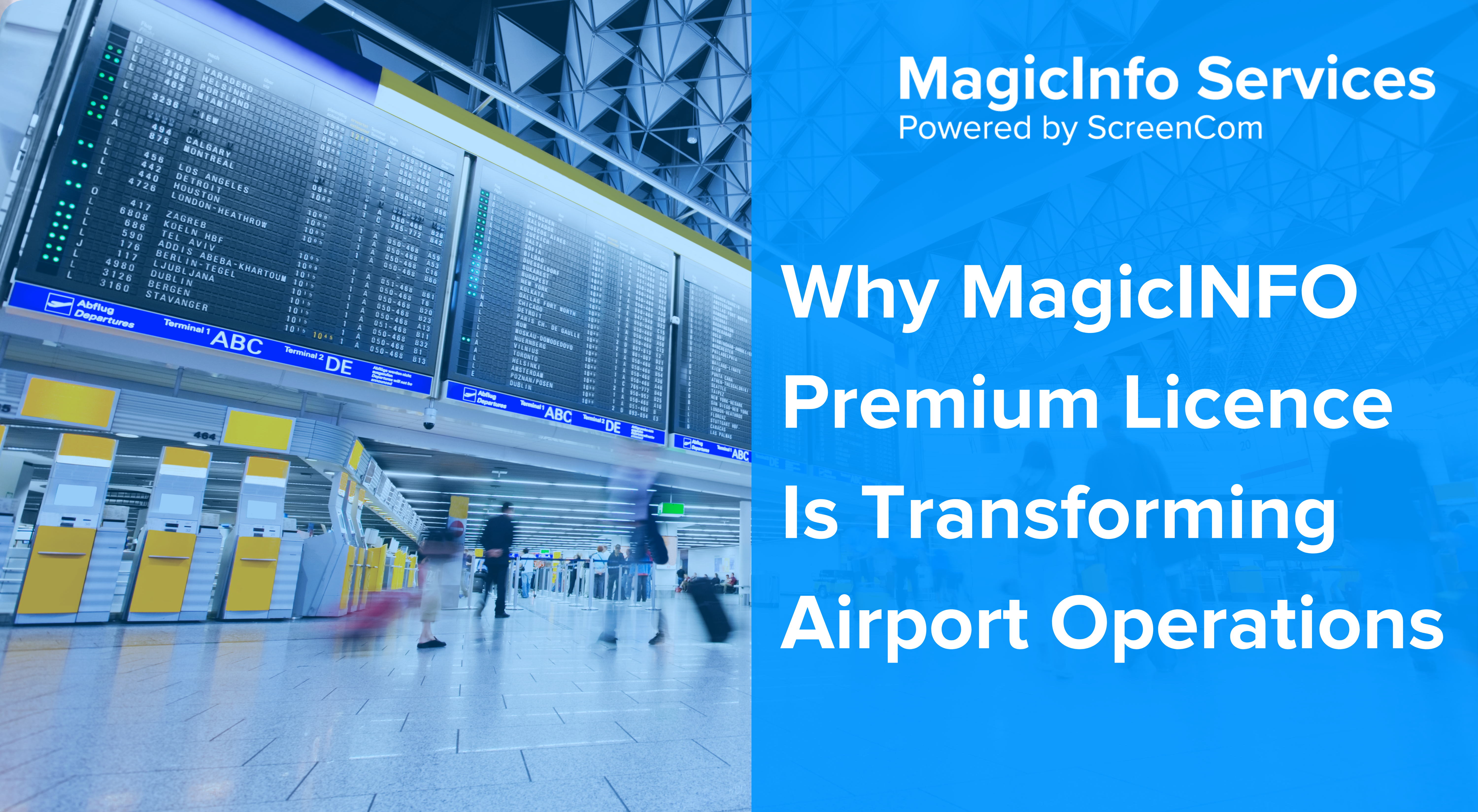 Why MagicINFO Premium Licence Is Transforming Airport Operations